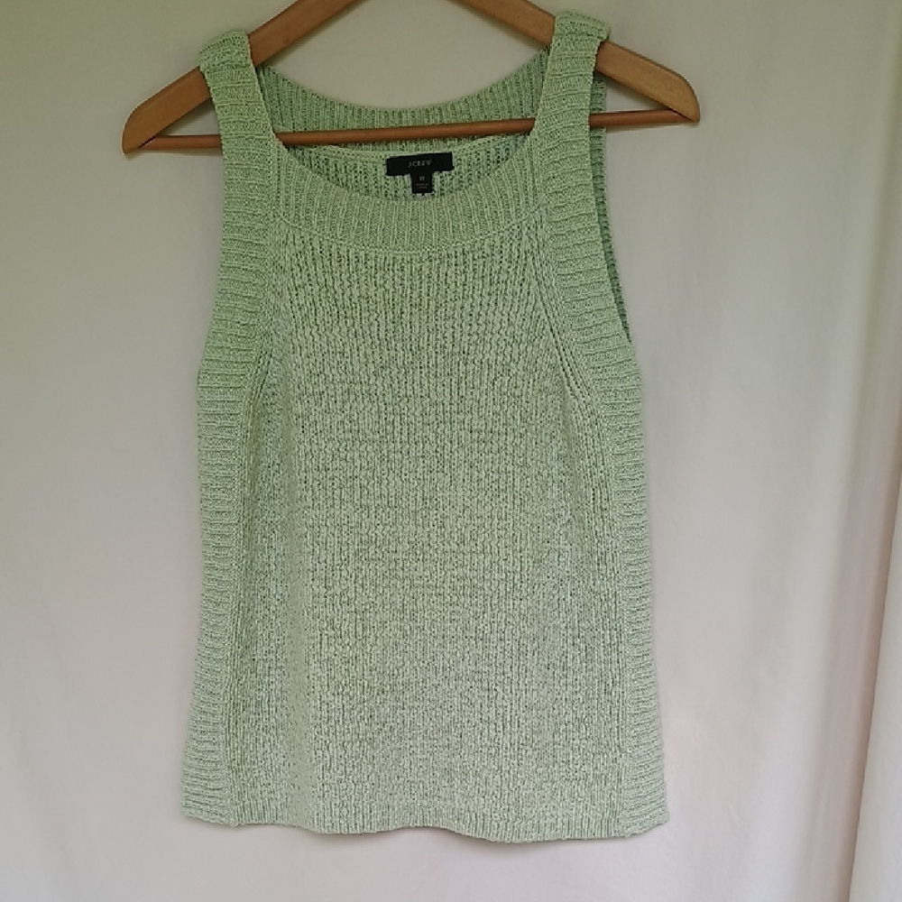 J. Crew Mint Green Knit Tank Top